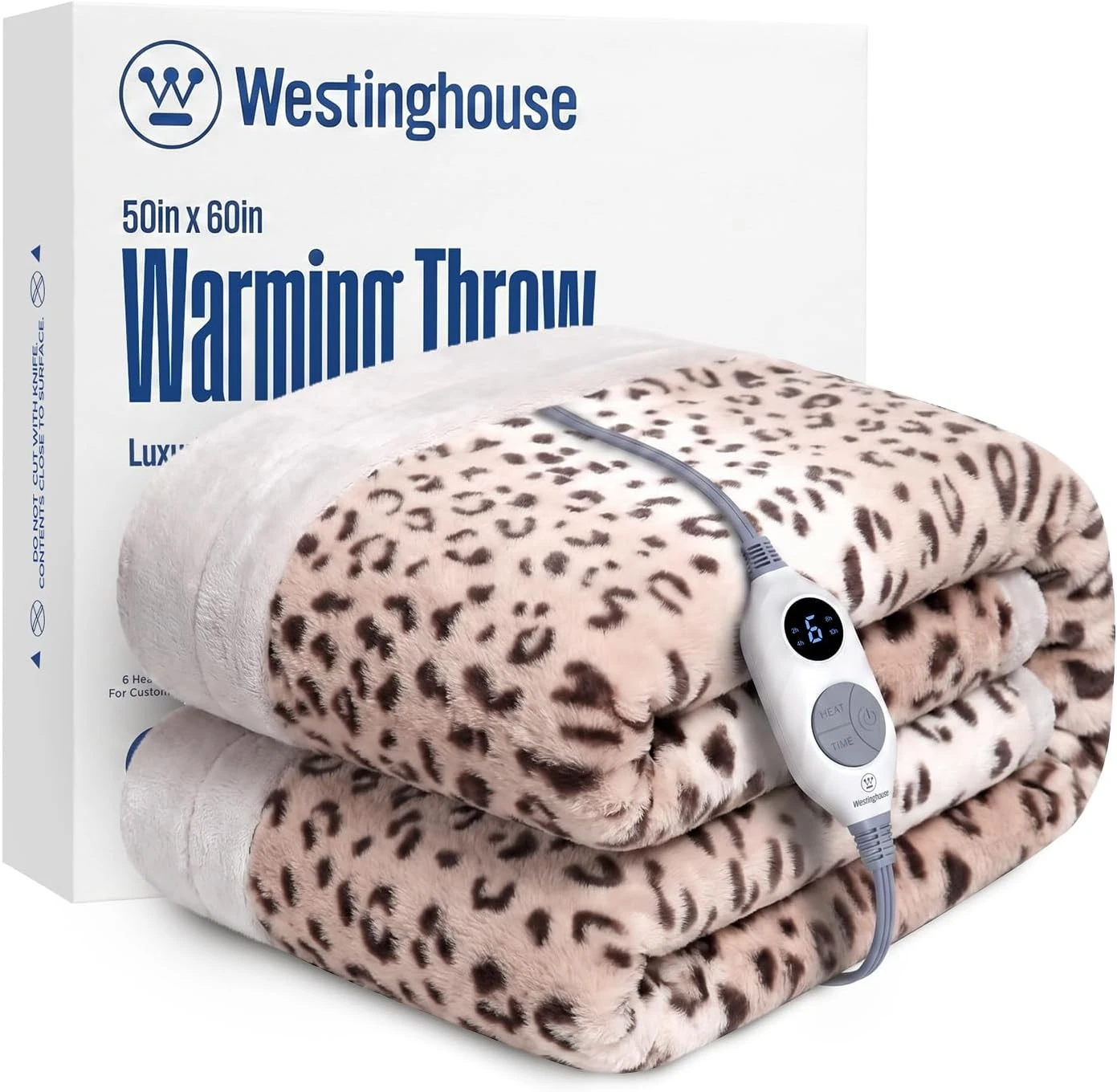 Westinghouse Heated Throw Blanket Fur