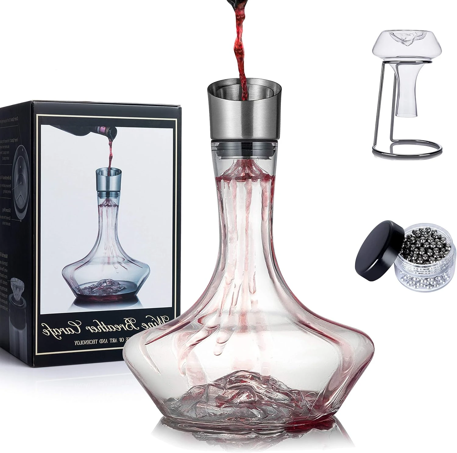 YouYah Iceberg Wine Decanter Set