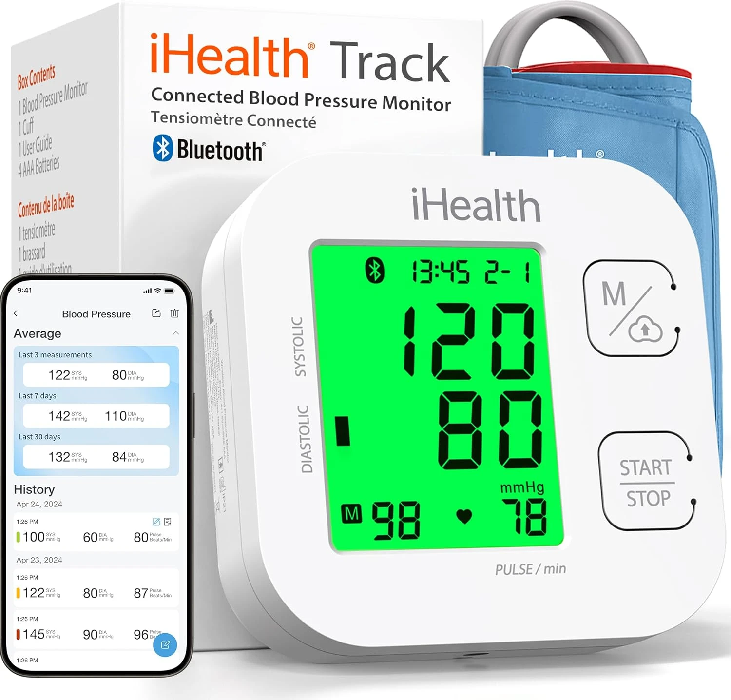 IHealth Track Smart Upper Arm Blood Pressure Monitor