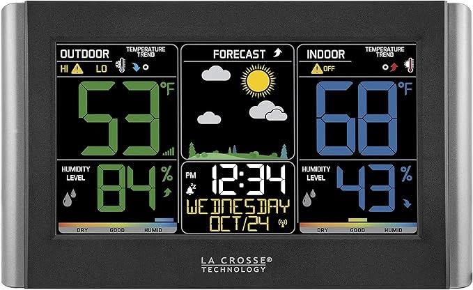 La Crosse Technology Weather Station With Customizable Alerts